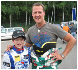 Moritz und Michael Schumacher